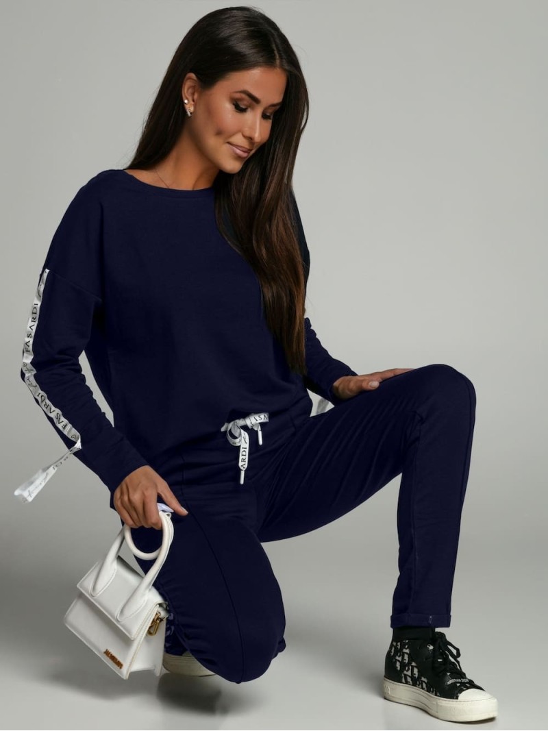 Women\'s navy blue tracksuit set FI534 - Online store - Boutique